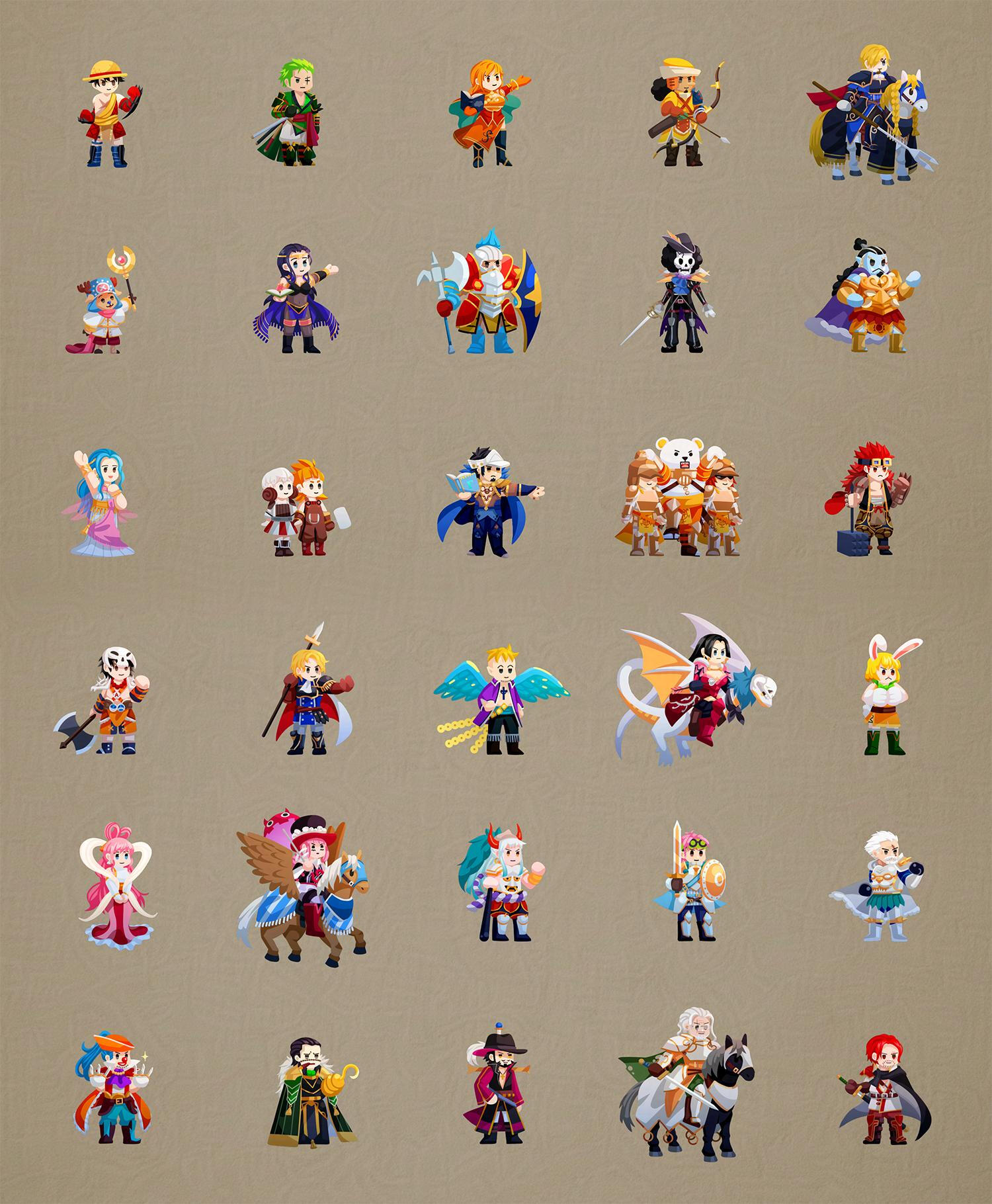 Icons of all characters